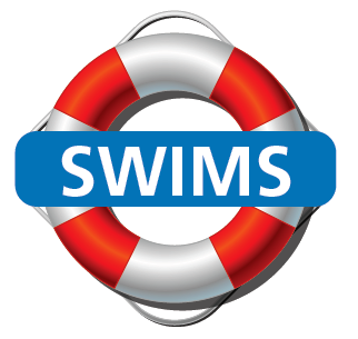The logo of SWIMS, the network of health libraries in the South and West of England